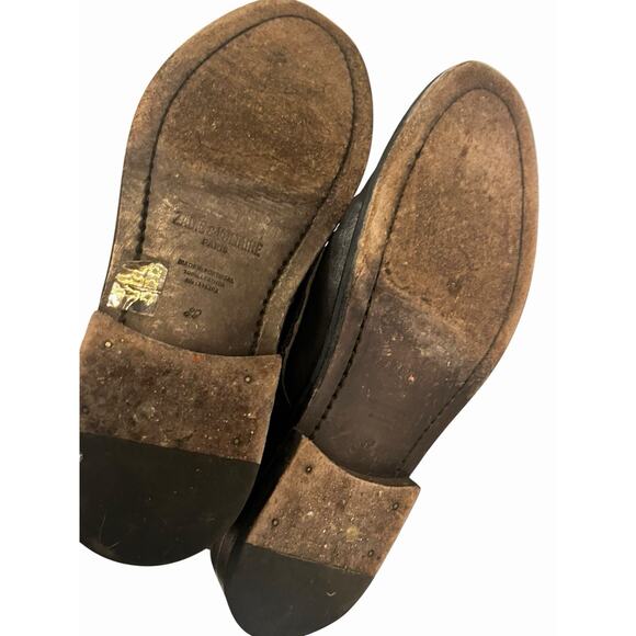 ZADIG & VOLTAIRE Laureen Roma Punk Ankle Boots •Women 39/8.5•Black Leather Skull - Picture 8 of 15